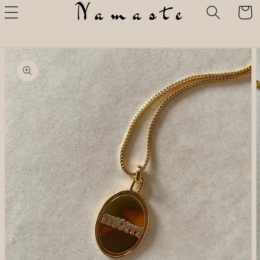 Namaste MOM Code Necklace